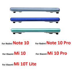 New Side Key Button For Xiaomi Mi 10 Mi10 Pro 10T Lite / For Redmi Note 10 Pro Volume Side Power Switch on off Button Key