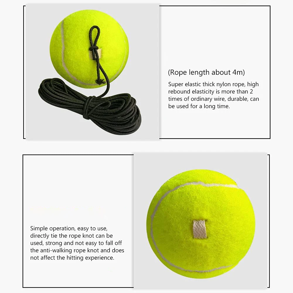 Tennis Training Ball with String, Trainer Balls, Self Practice Tool, Equipment for Exercise