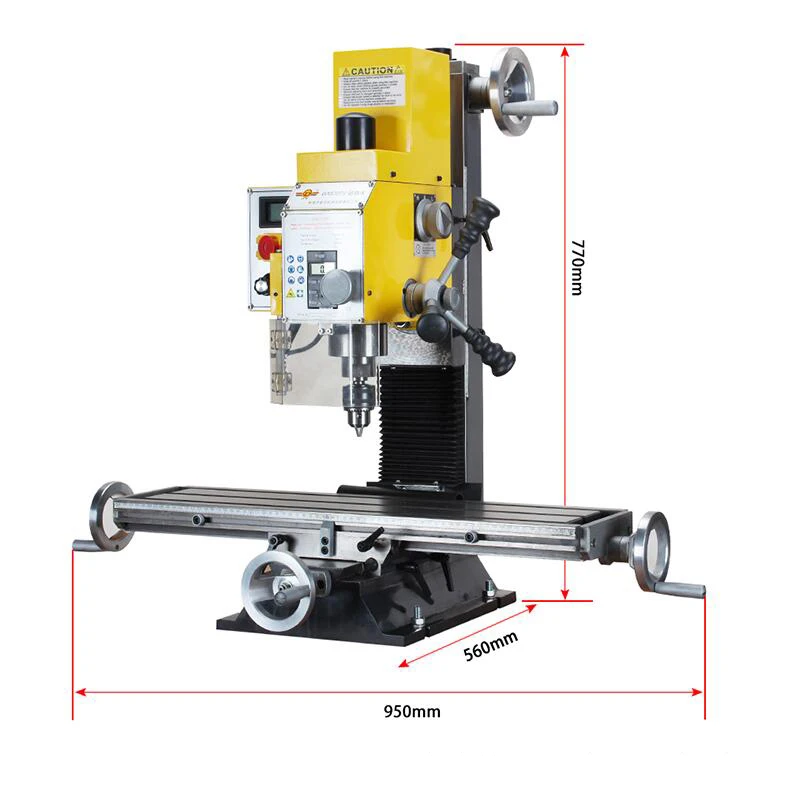 Multifunction Drilling and Milling Machine Industrial Grade Home Mini Desktop Drilling Machine Small Drilling Milling One Bed