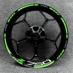 Full Set For Multicolor Kawasaki Z750 Motorcycle Wheel Hub Logo Modified Decal Decorative Rim Waterproof High Reflective Sticker