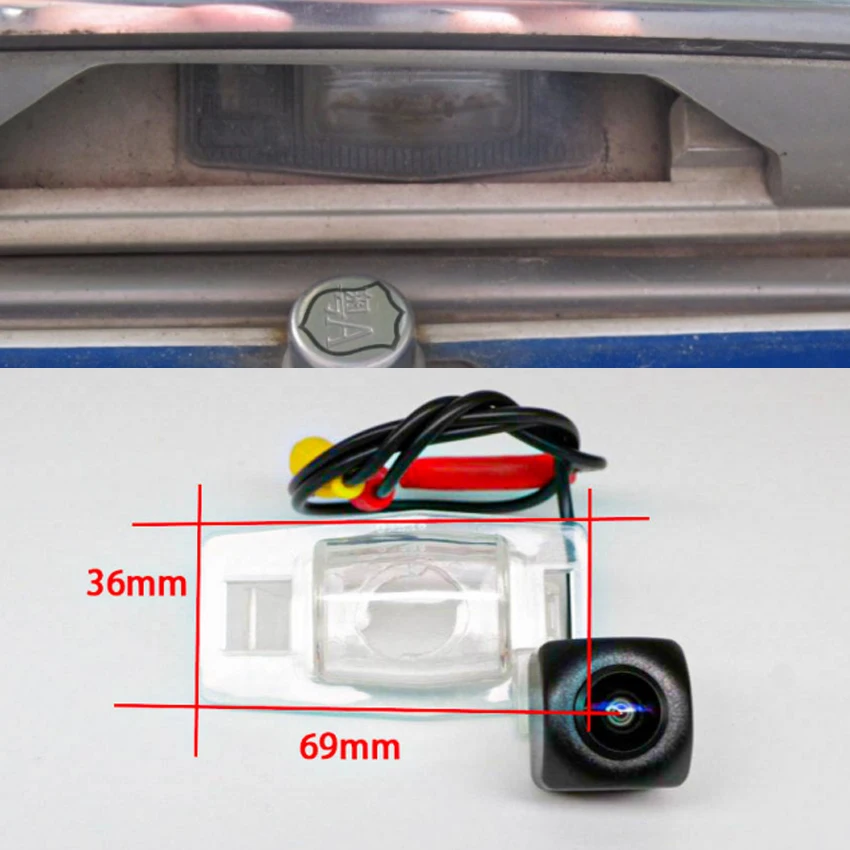 170 Degree 1280P Fisheye Reverse Rear View Camera For Mazda Premacy MK1 1999 2000 2001 2002 2003 2004 2005 2006 2007 2008 2009