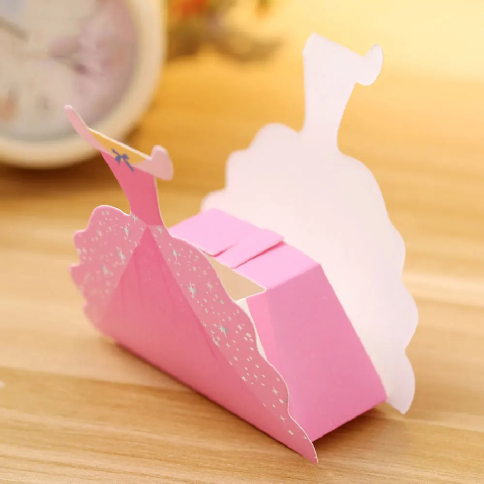 Princess Skirt Folding Gift Box Candy Boxes Kids Party Decoration Party Supplies Kids Birthday Party Supplies Gift Paper Box