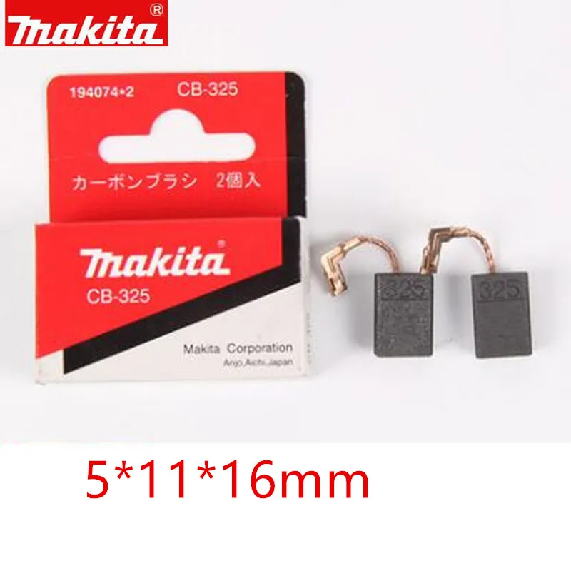 Makita 194074-2 Carbon Brush for CB-325 9558PB HR2651J HR2650J HR2631F HR2630 BO6050J GA5040R 9558NB 9556NB 9555NB 9555B 9553B