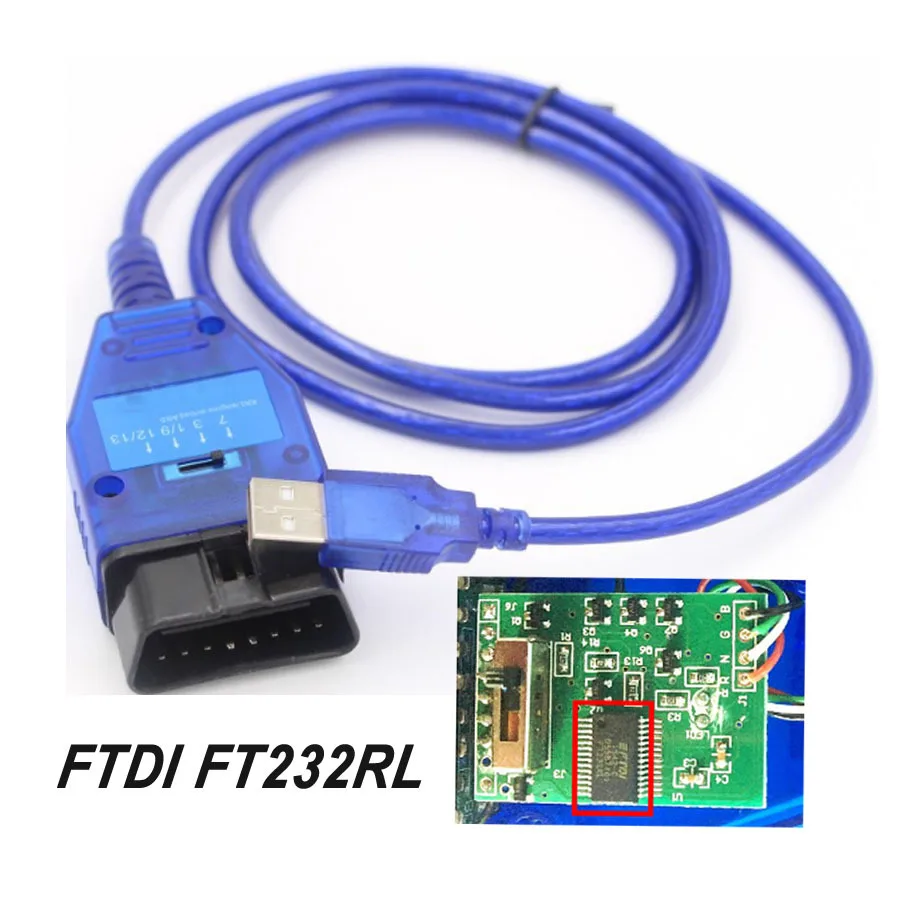 3pin To 16pin Diagnostic Tool 12v Adapter Obd2 Cable Plug Connector and VAG USB Cable with FTDI Chip Vag USB OBD2 Scanner