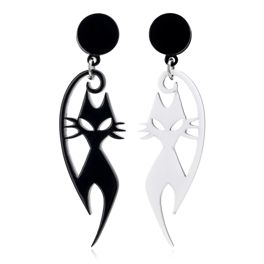 YAOLOGE Big Drop Earrings For Women Statement Acrylic Fruit Letters Exaggeration Funny Fashion Earrings 2020 Jewelry Wholesale