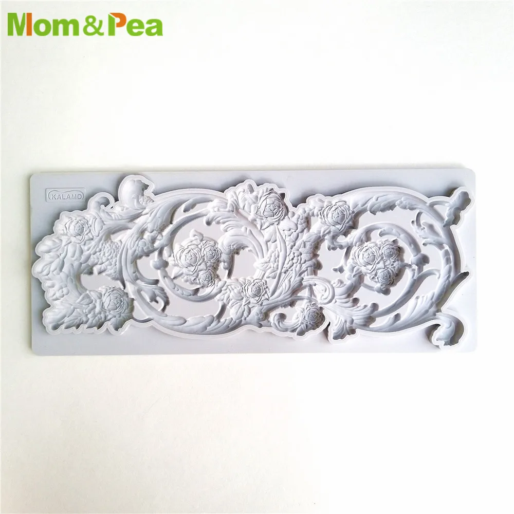 Mom&Pea GX83 Deco Shaped Silicone Mold Cake Decoration Fondant Cake 3D Mold Food Grade