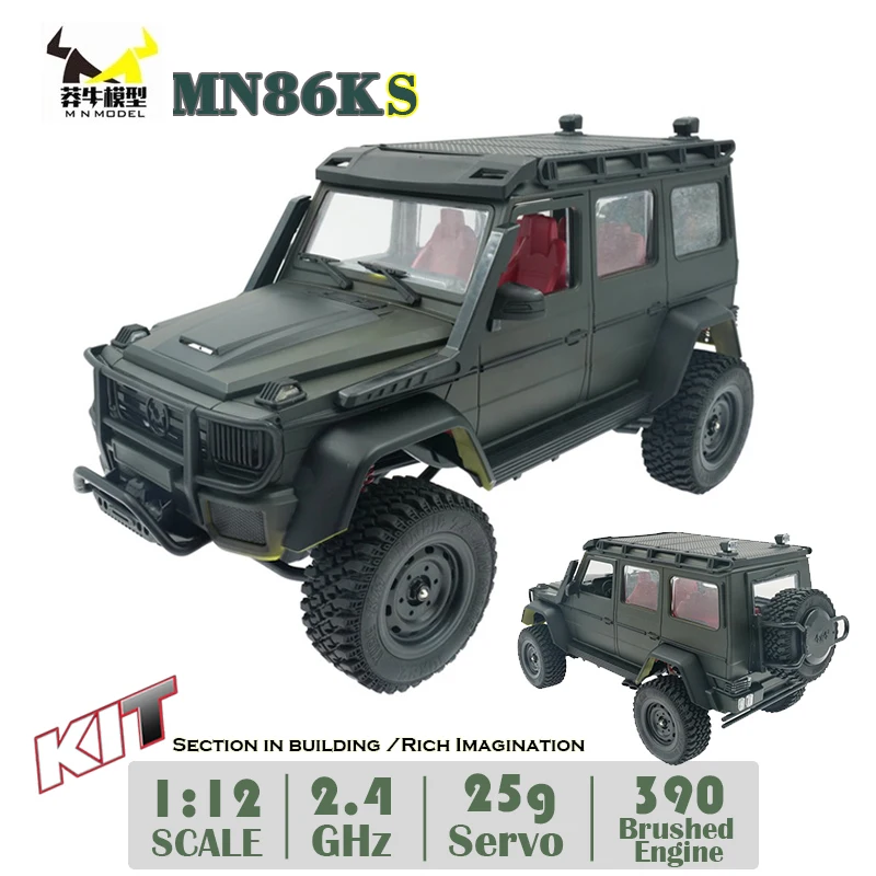 

1/12 MN Car MN86KS KIT 2.4G WD Unassembled G500 230MM Wheelbase Crawler Off Road DIY 390 Brushed Motor 1:12 WPL MN RC Car Truck