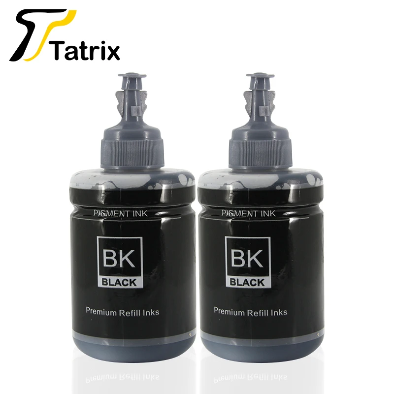 Imagem -06 - Tatrix Recarga Pigmento Tinta 140ml para Epson 774 Tinta Ciss T774120 T7741 para Epson Workforce M100 M201 M205 L606 L655 L1455 Et3600