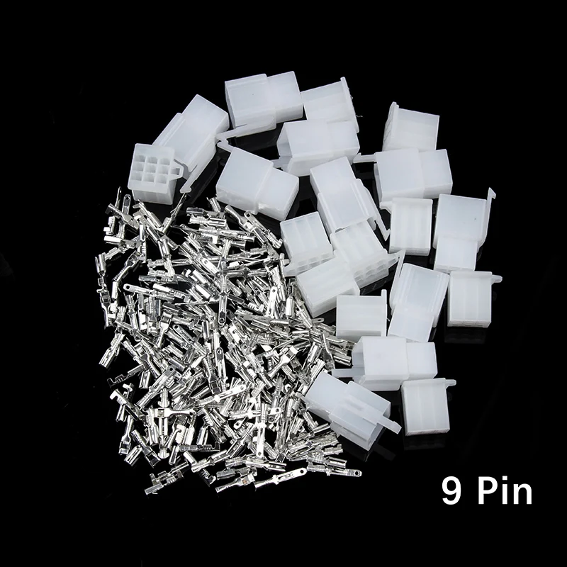 10Set 2/3/4/6/9Pin 2.8mm Automotive 2.8 Electrical Wire Connector Male Female Cable Terminal Plug Kits Motorcycle Ebike Car