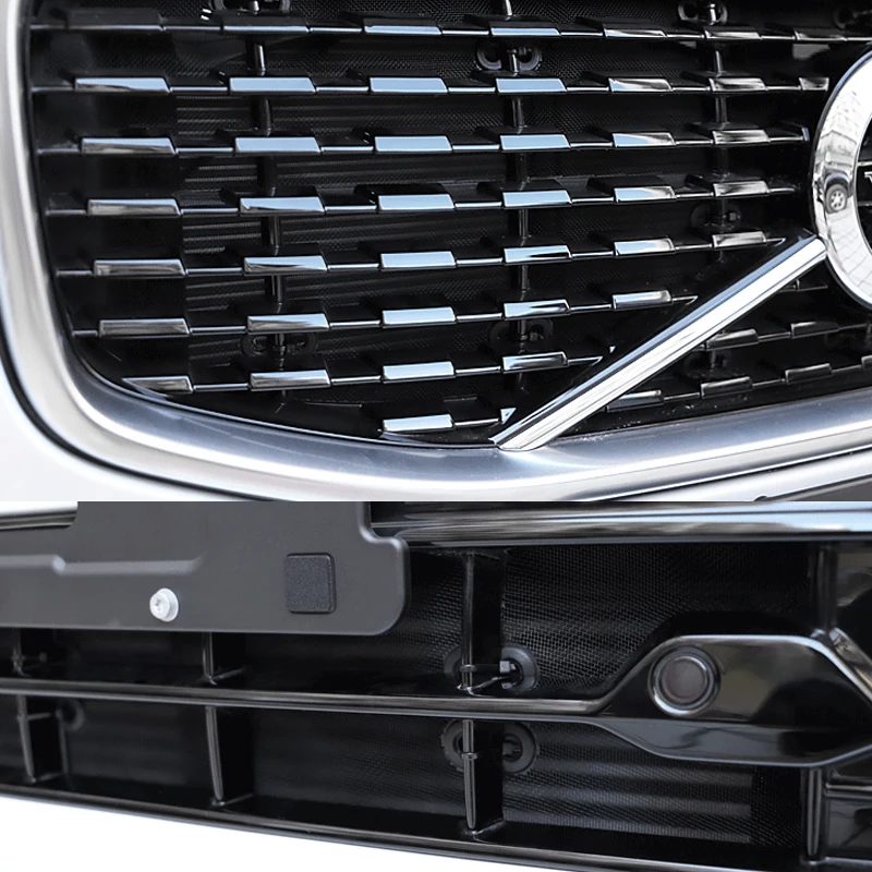 Stainless Front Grille Insert Net Insect Screening Mesh Cover Trim for Volvo XC60 2018 2019 2020 Sport