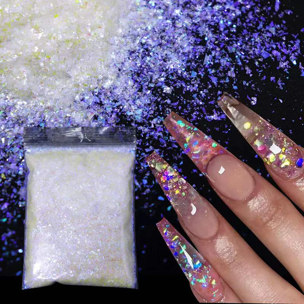 2g/bag Unique Combination Infiltration Powder Mixed with Glitter Nail Powder Acrylic Paint DIY Decorative Nail Art Accessories