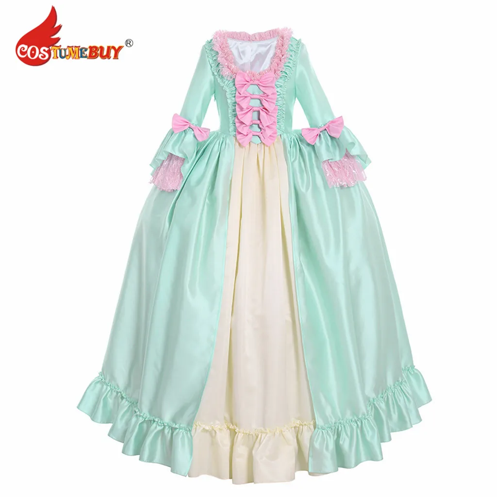 

Costumebuy 18th Century Europe historical Antoinette Rococo Dress Victorian Marie Masquerade Gown Stage Costume Custom made