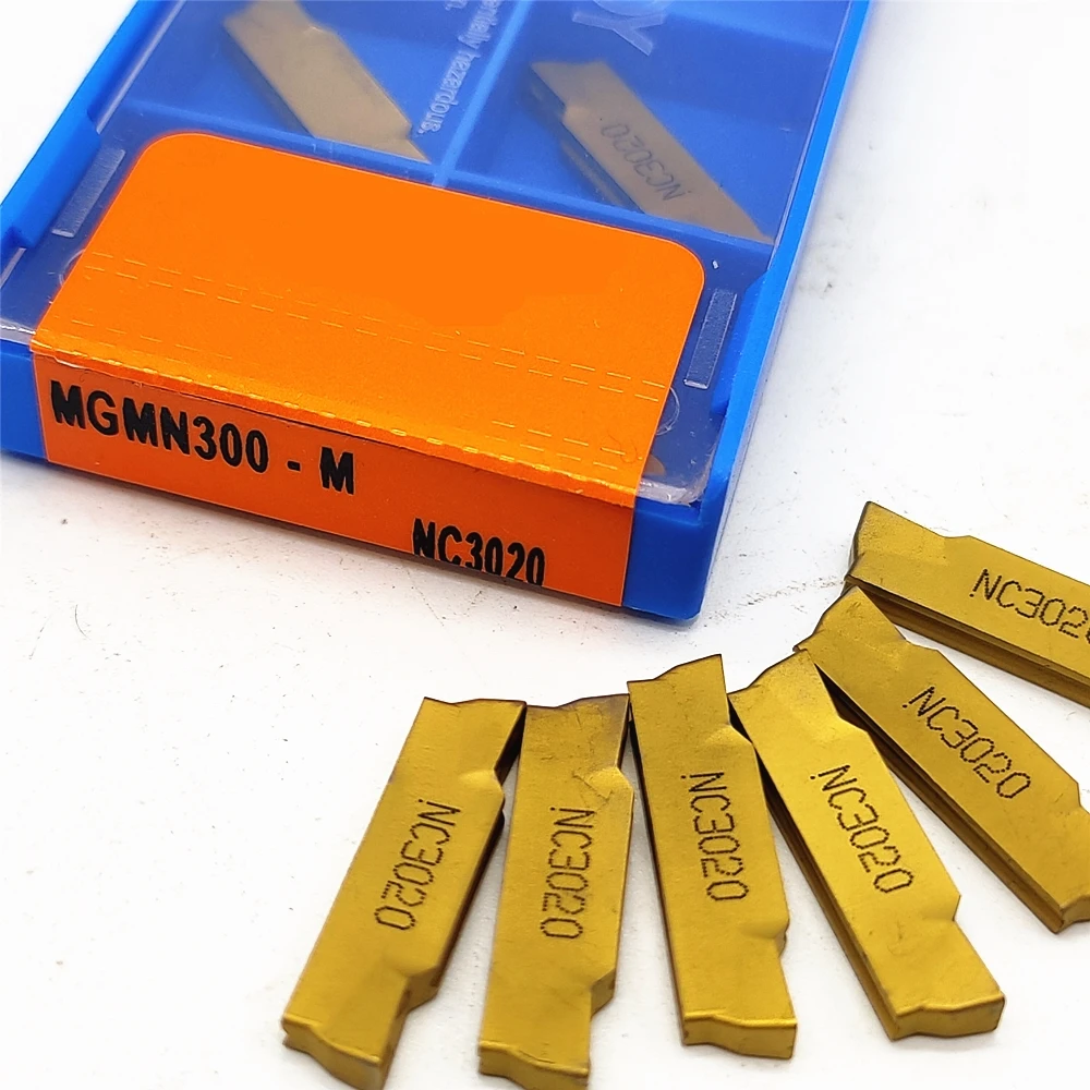 10 قطعة MGMN300 متر PC9030 NC3020 مخدد كربيد إدراج MGMN300 مخرطة تحول وحز أداة تحول باستخدام الحاسب الآلي