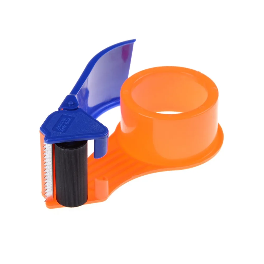1Pcs Simple Practical Sealing Packaging Parcel Plastic Roller 2" Width Tape Cutter Dispenser Tape Accessories