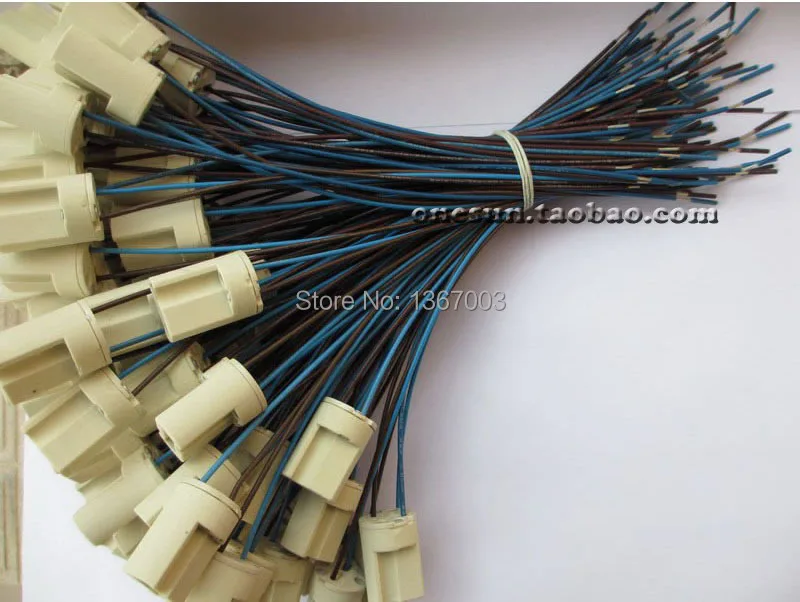 

5pcs 20, 50, 100cm Wire Length G9 Lamp Base 110V 220V 2A Ceramic Socket G9 Type Halogen Lamp Holder LED