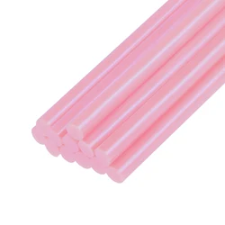 uxcell 12pcs Mini Hot Glue Sticks for Glue Gun 0.27-inch x 4-inch Pink