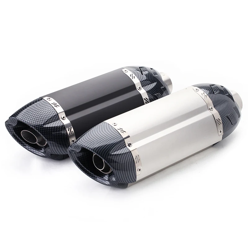 

Universal 51MM Motorcycle Exhaust Muffler Pipe Escape for Honda Kawasaki M4 Er6n Sv650 Crf 230 Z800 R1 Cb650f Cb1000r Cbr250r