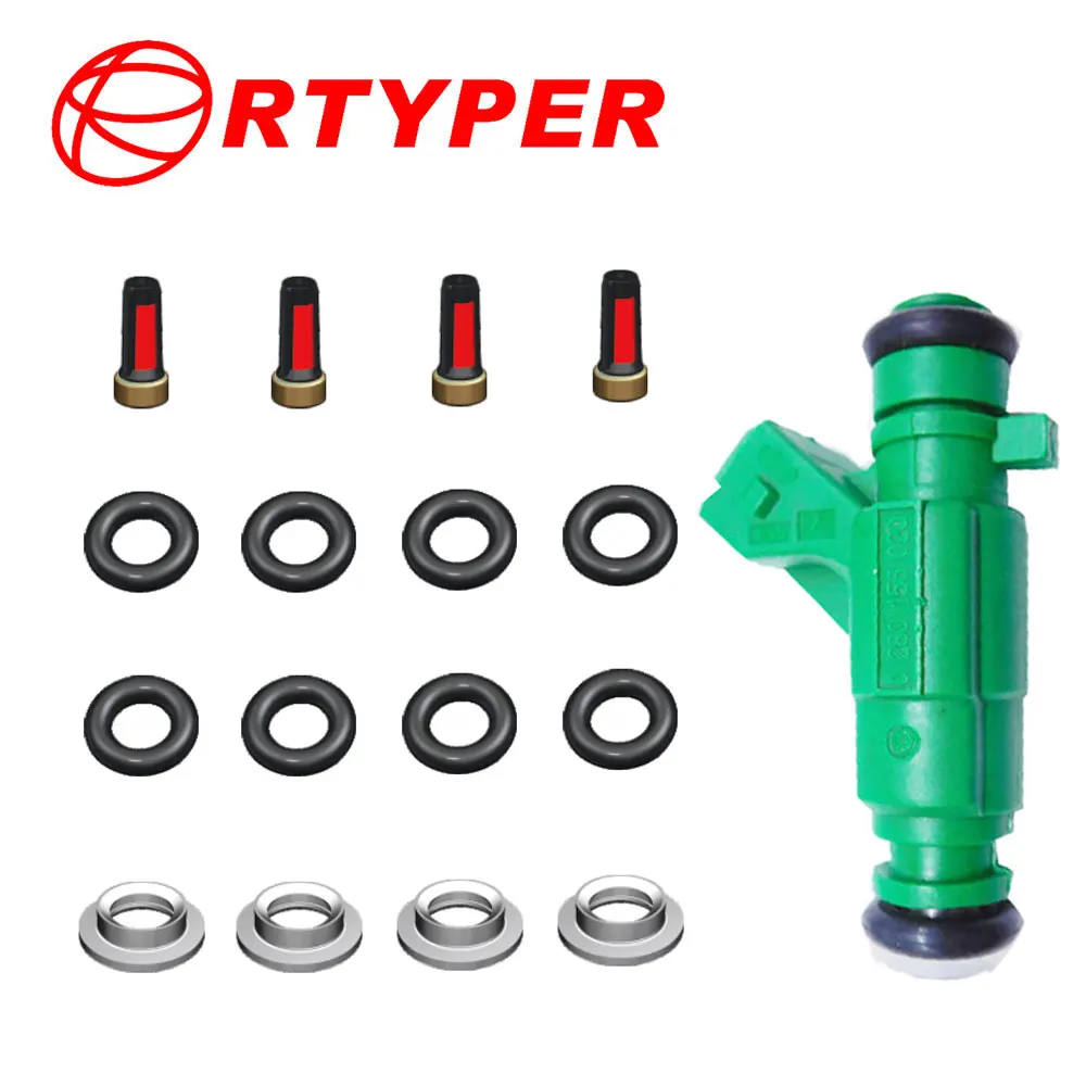 4Sets 0280156020 3531022600 04861454AA FBJC100 353102B00Fuel Injector Service Kit  For Nissan Sentra hyunda Fiat/Alfa/Lancia 3.3