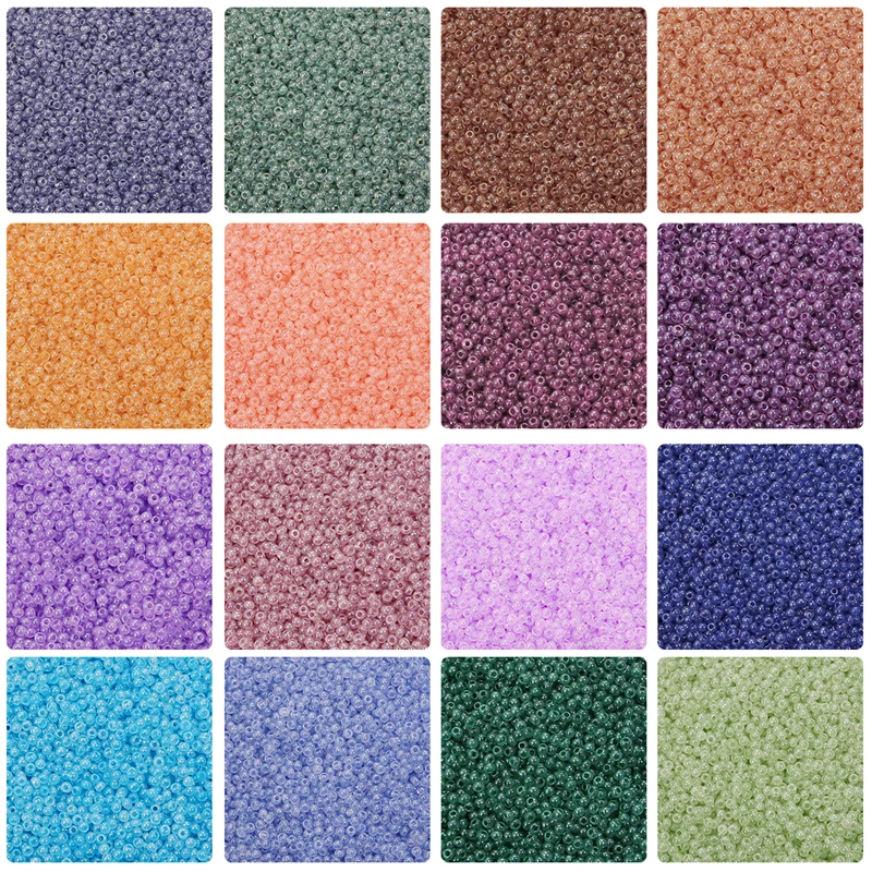 Lote de 2700 unidades de cuentas sueltas de 2mm para fabricación de joyas, cristal checo, crema, semilla de leche, collar, pulsera, pendientes, accesorios para manualidades