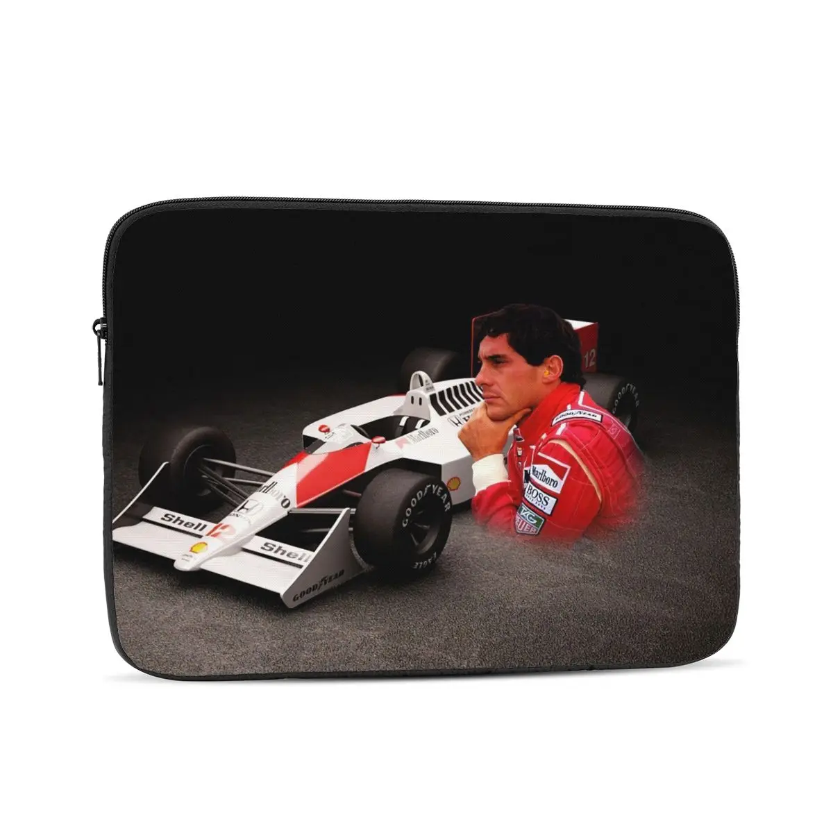 Ayrton Senna Komputer Ipad Laptop Penutup Tas Lengan Laptop Portabel Penutup Fundas Kantong