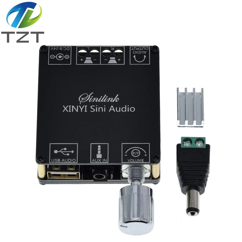 Imagem -06 - Tzt-hifi Mini Wireless Audio Amplificador de Potência Digital Bluetooth 5.0 Placa Estéreo 50w x Amp Amplificador 3.5 mm Usb App