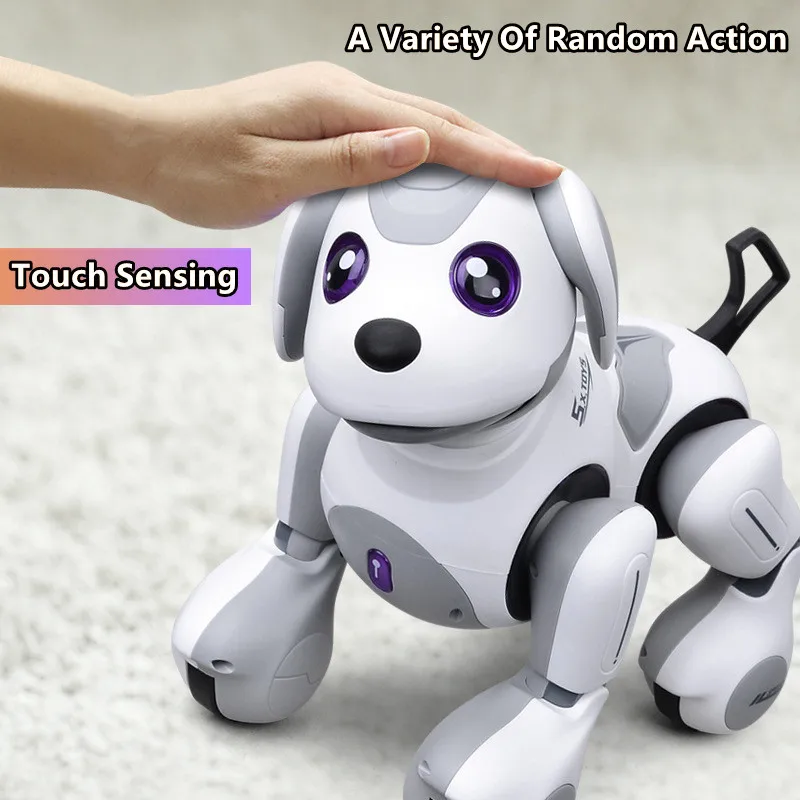 Puzzle Early Education Remote Control Robot Dog Intelligent Programming Touch Sense Singing Dancing Electric Smart RC Dog Pet