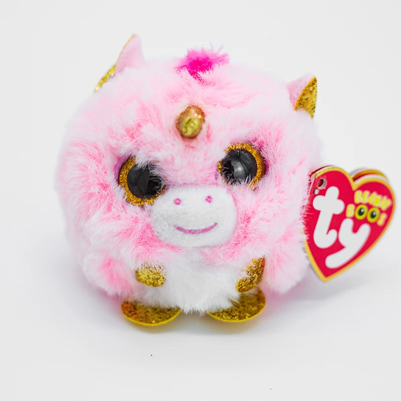 Ty Bubble Ball Series Unicorn Flamingos Stuffed Animal Fox Owl Dog Reindeer Lion Mouse Bunny Toys 10cm Boy Girl Birthday Gift