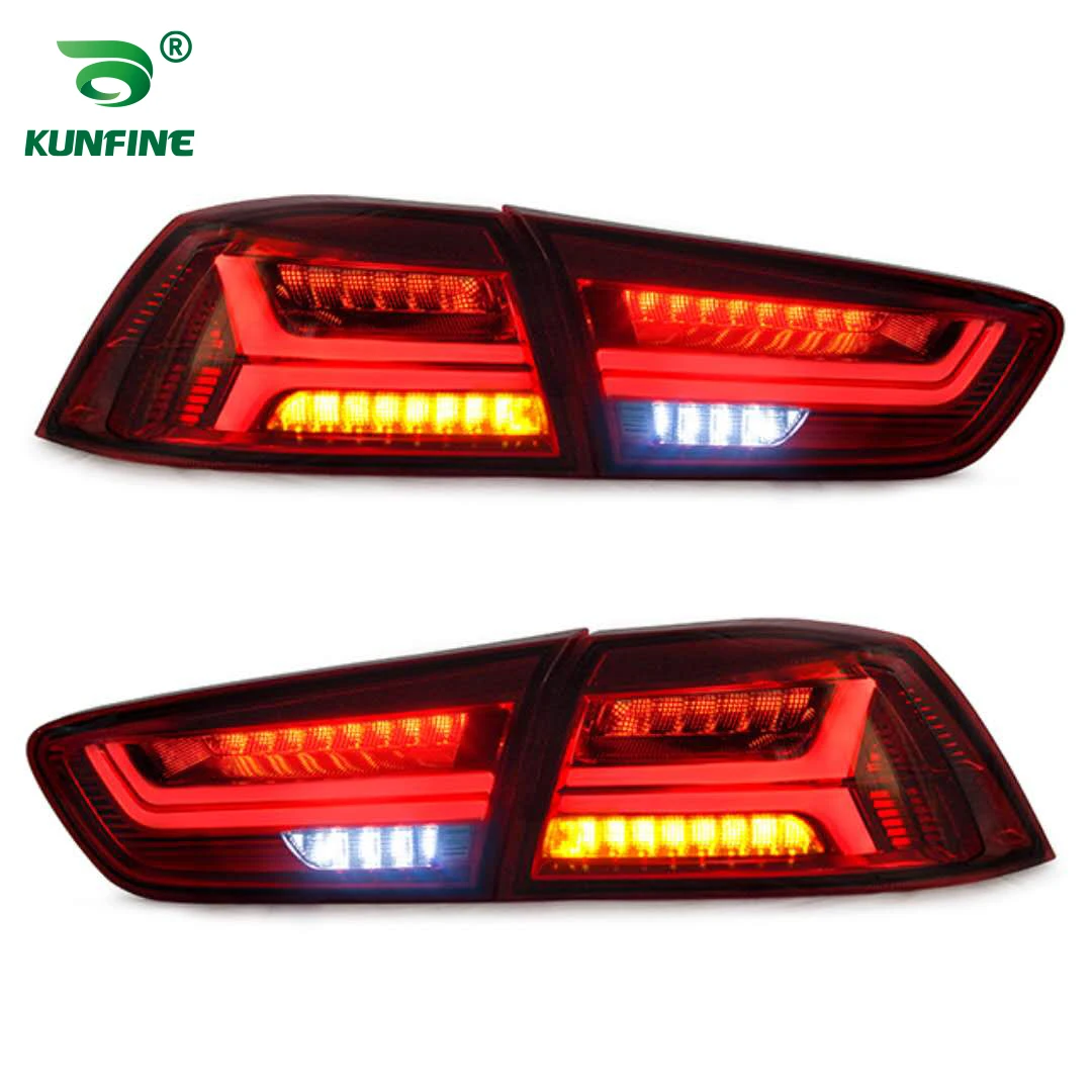 

A Pair Car Tail Light Assembly For Mitsubshi Lancer/EVO 2008-2017 LED Taillihgt Brake Light With Turning Signal Light