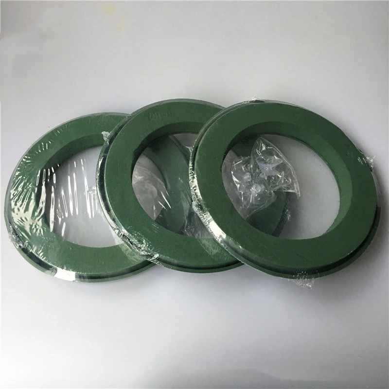 29*4cm Ring Round Wreath Artificial Plastic Frame Sucker Flower Foam Mud For Wedding Party Floral Arrangement Car Decoration