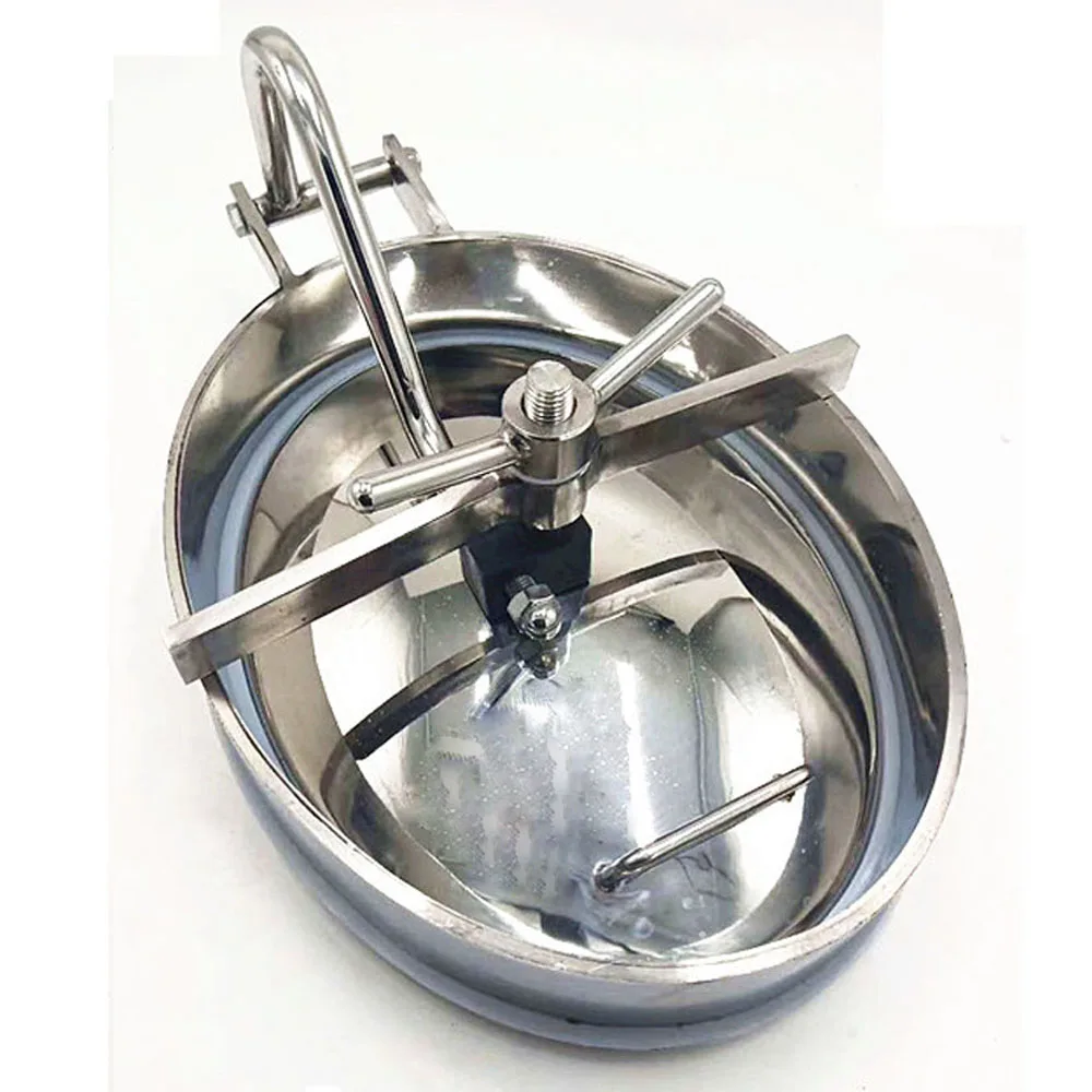 Tampa de Bueiro Elíptico para Interior Tampa Oval para Bueiro Sanitário Sus304