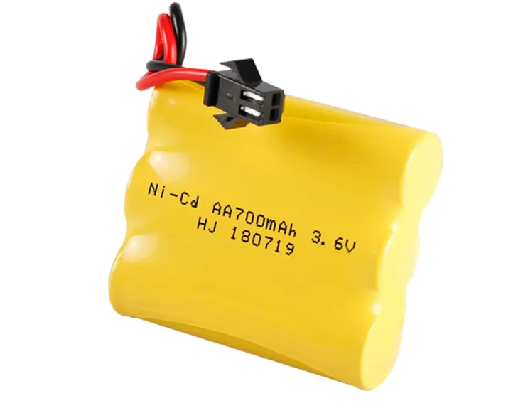 Batería AA Ni-Cd de 3,6 v y 700mah, batería de juguete de alta capacidad, actualización de juguetes eléctricos, coche remoto, barco, robot recargable