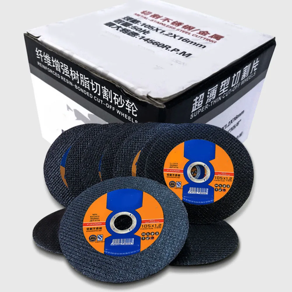10pcs 105mm 앵글 그라인더 수지 그라인딩 휠 디스크 더블 메쉬 얇은 금속 스테인레스 스틸 커팅 디스크