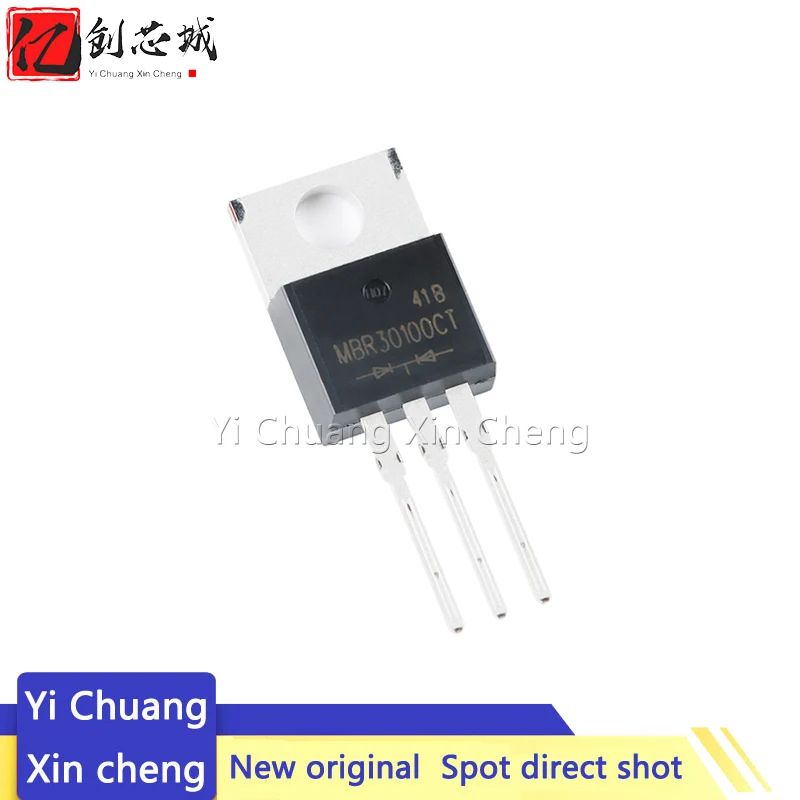 10PCS New Original MBR30100 Schottky Diode, 30A / 100V, TO-220 In Stock