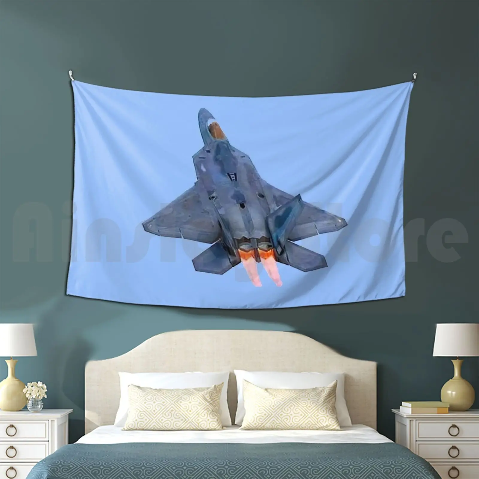 Raptor Jet Usaf Transparent Background Tapestry Living Room Bedroom Usaf Military Jet Fighter Dogfight Iraq Iran Middle East