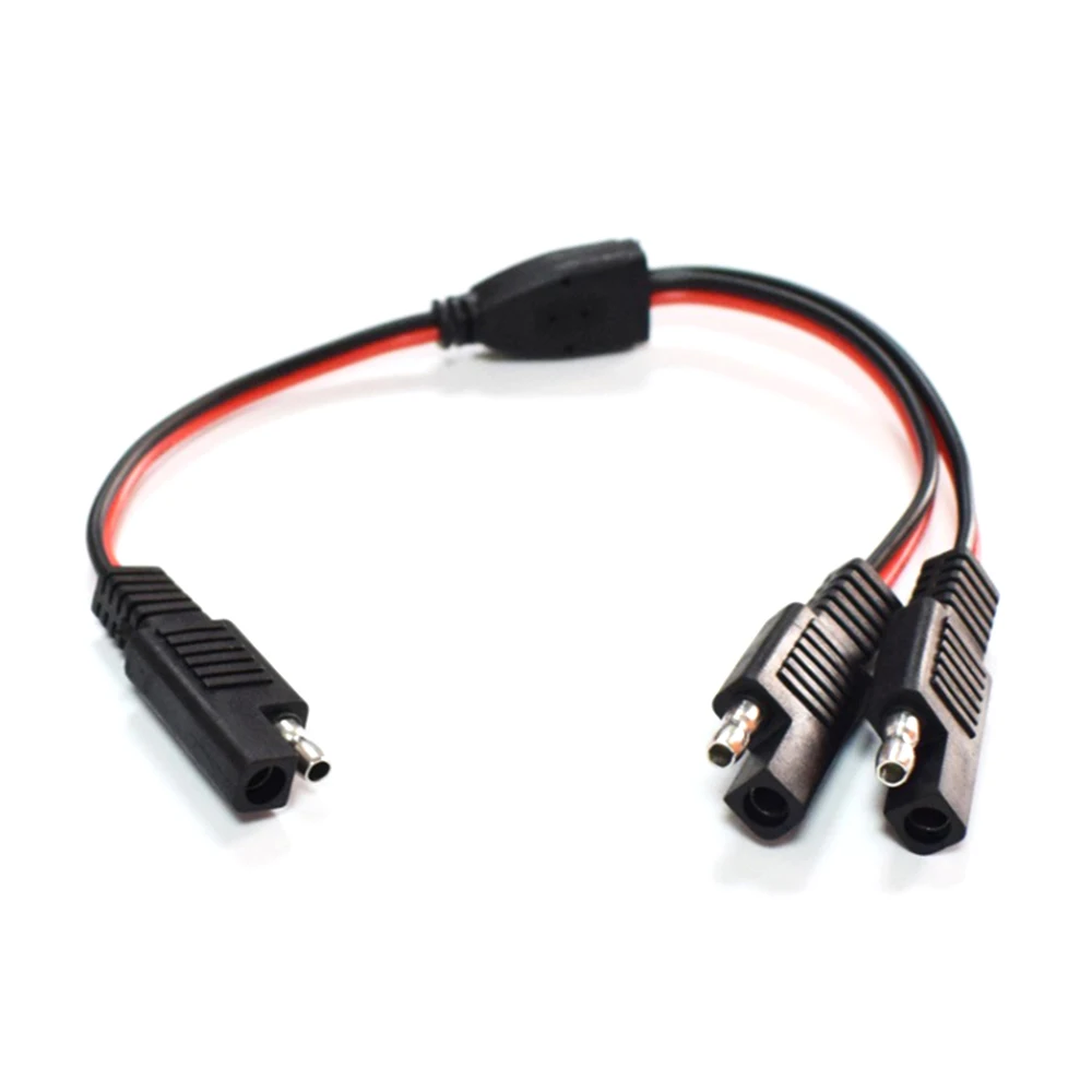 

18AWG 0.75 Square 30CM SAE 1 to 2 2 Pin Quick Connect Disconnect Plug Extension Cable