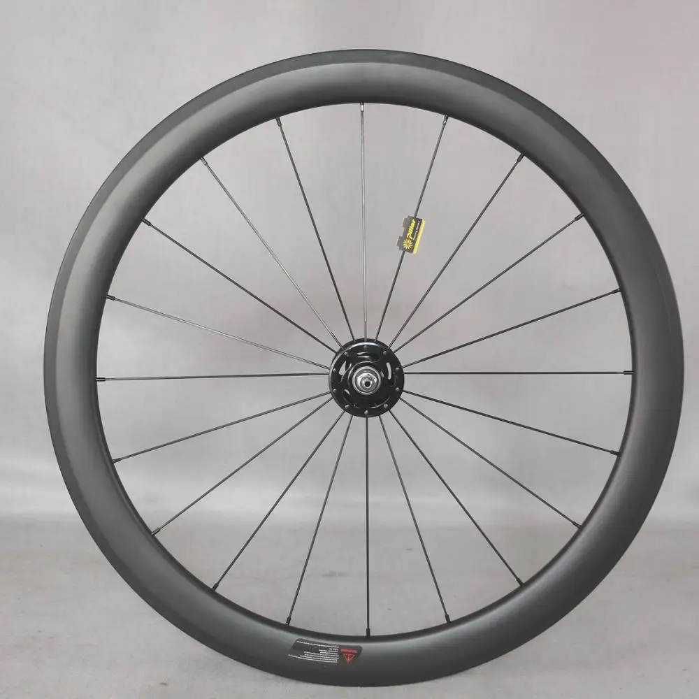 Novatec-Fixed Gear Wheels for Track Bike, 50mm Clincher Carbon Wheels, 700C Wheelset, Track Bike