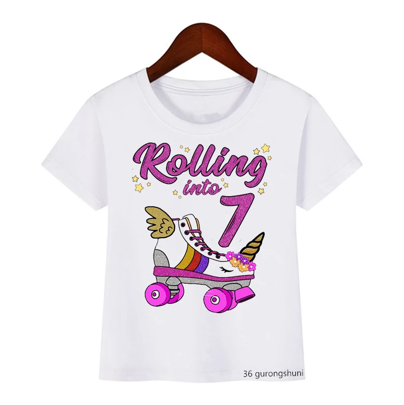 T-Shirt For Boys/Girls Cool Skates Graphics 1to9 Years Old Birthday Costume Kids Clothes For Boys/Girls Universal Tshirts Tops