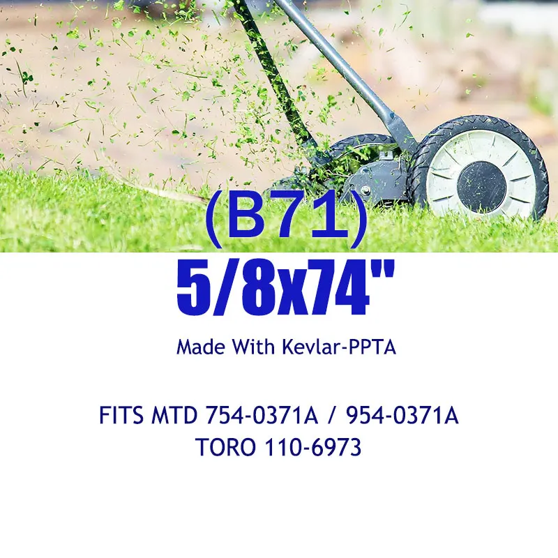 Make with Kevlar Mower Belt Fits for T/roy-Bilt，for M/TD 600 series lawn tractors,754-0371A,，754-0371, 954-0371, 954-0371A