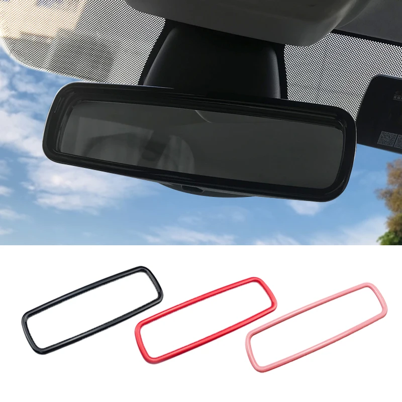

1Pcs Car Interior Rear View Mirror Decorative Frame For New Mercedes Smart 453 Fortwo Forfour Car Sticker Accessories Styling