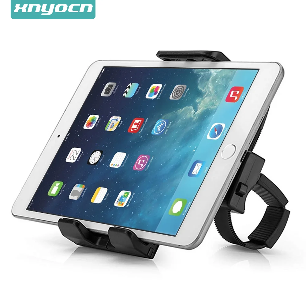 Xnyocn Flexible Buckle Mount Holder Indoor Gym Handlebar on Exercise Bikes Mobile Phone Bracket for iPad Samsung Tablet Stand