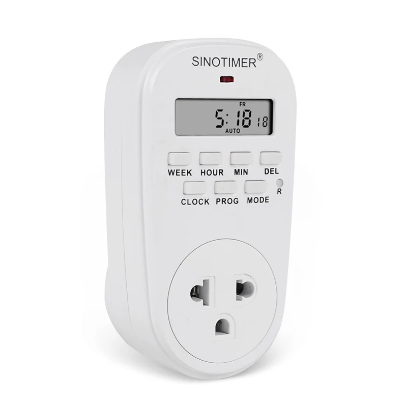 Thailand Plug-in Outlet Digital Timer Plug 7 Days Weekly Programmable Plug Timer Switch Countdown Socket 220V Timers Module Trig