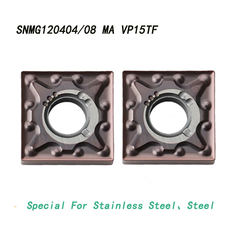 10 шт. SNMG120404 SNMG120408 MA VP15TF UE6020 US735, карбидные вставки, токарные инструменты, инструмент для токарного станка с ЧПУ