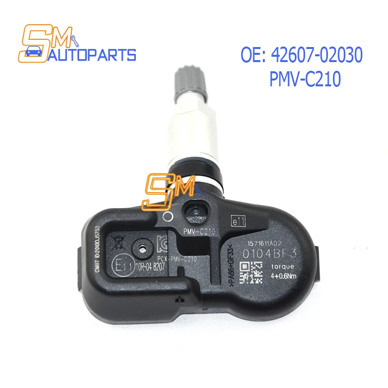 

1 шт. новый датчик давления в шинах TPMS для Toyota Avensis Auris RAV4 Yaris Verso 42607-02030 42607-02031 PMV-C210 433 МГц