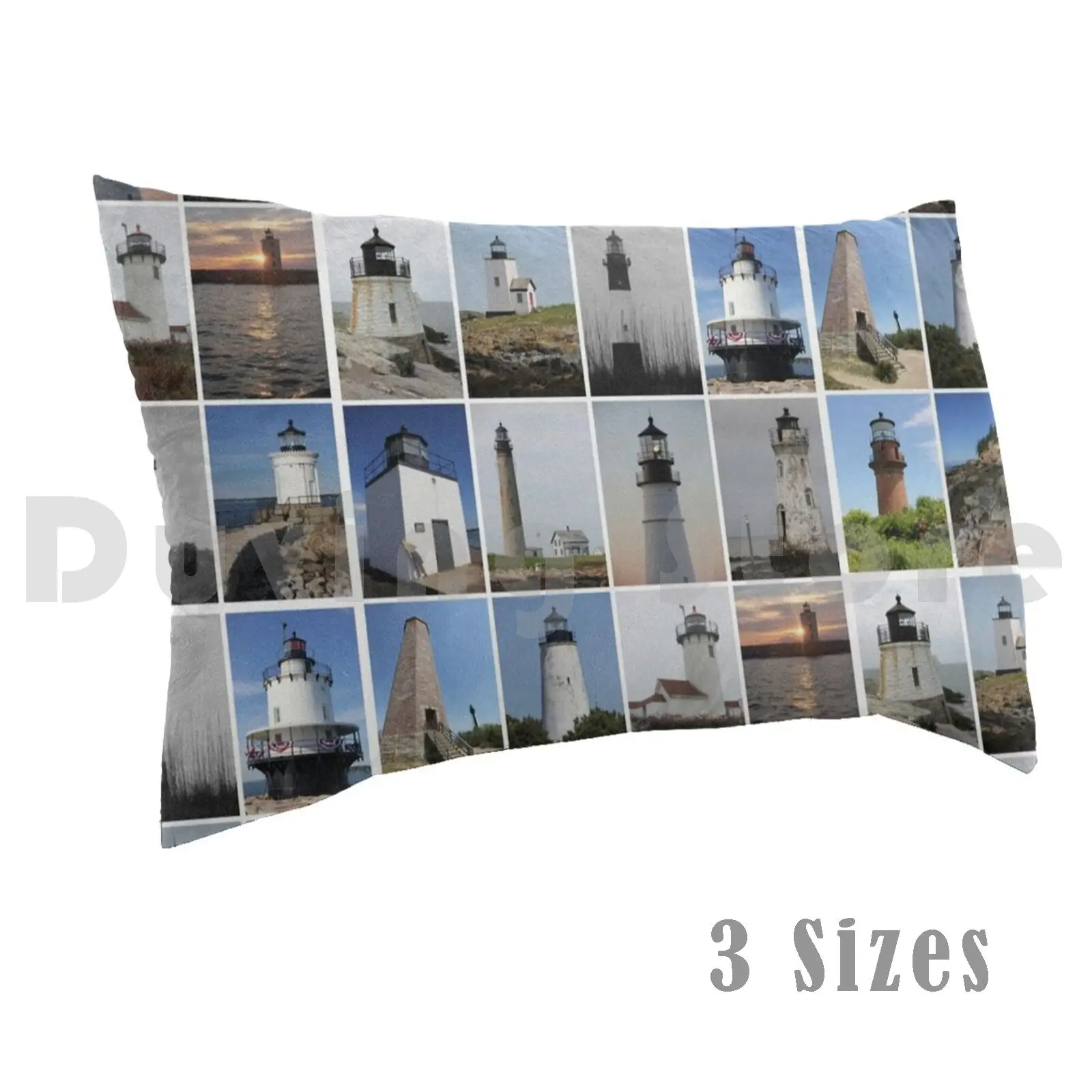 Atlantic Lighthouse Collection Pillow Case Printed 35x50 Lighthouses Light Beacon Light Tower Tower Towers