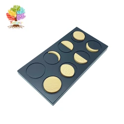 Treeyear Phases of The Moon Educational Board for Kids Montessori Toy Teach The Lunar Cycle