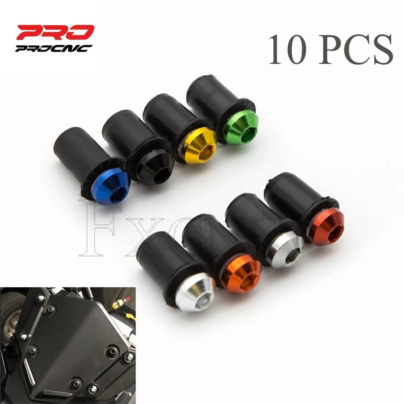 

M5 Fastener Nuts Windscreen Windshield Screw Mounting Bolts For Suzuki GSXR GSX-R 600 750 1000 K1 K2 K3 K4 K5 K6 K7 K8 K9 K11