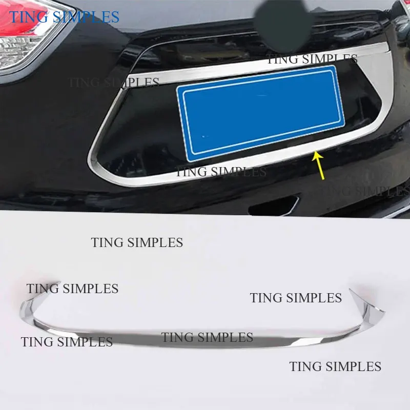 

For Nissan X-Trail T32 Rogue 2017 2018 2019 Car-Styling Sticker Detector Rear License Frame Plate Trim Strip Bumper Hoods Cover