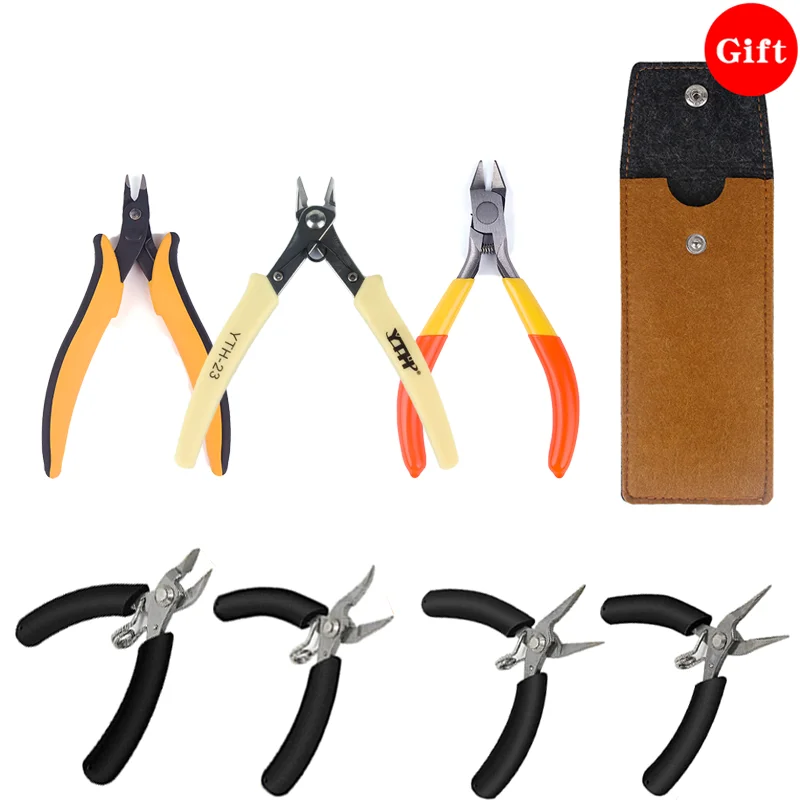 YTH Diagonal Pliers Small Soft Cutting Electronic Mini Wire Cutters Insulated Rubber Handle DIY Jewelry DIY Tools for Home Use