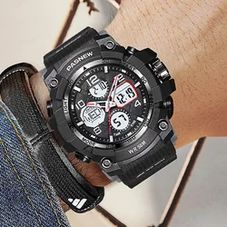 Nuovi orologi da uomo sportivi di moda 2021 Pasnew Top Brand Analog Led Digital Electronic Quartz orologi da polso da uomo 50M Swim Watch Clock