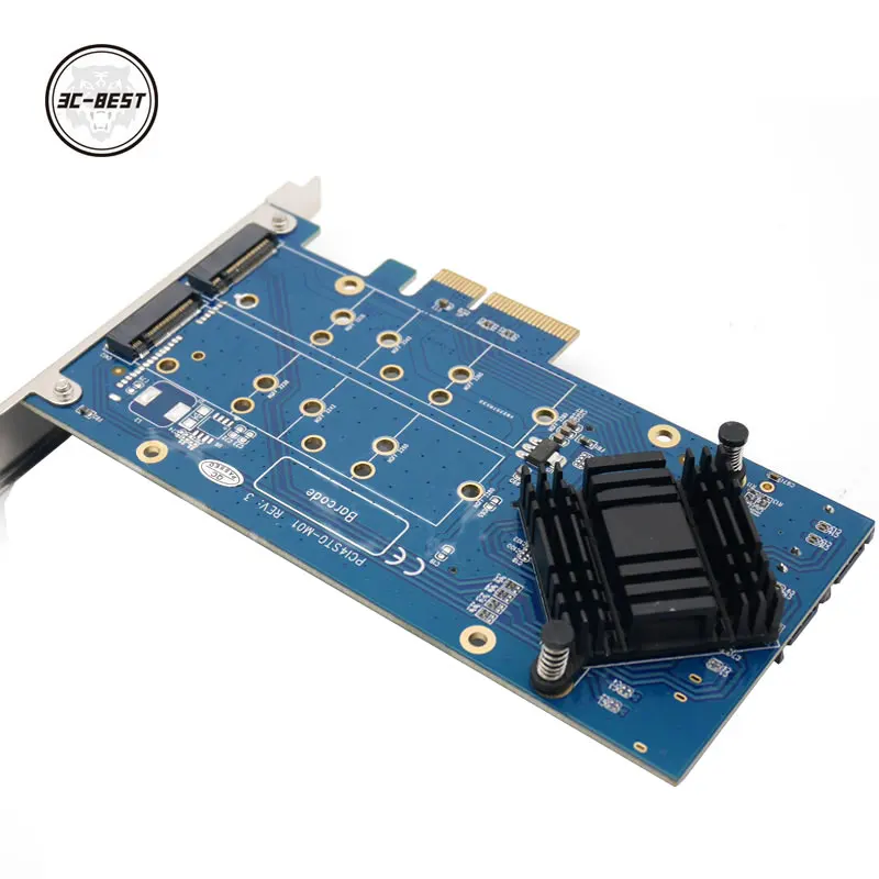 M.2 Transfer PCIe transfer Card SATA3.0 extension card M.2 SSD set RAID array card